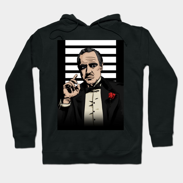 The Godfather Hoodie by Black Snow Comics